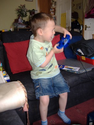 Playing a video game