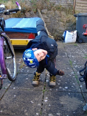 Preparing for a Boxing Day ride.