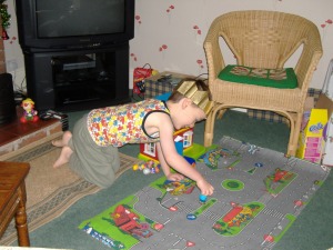 Playing at Grandma's on New Year's Day
