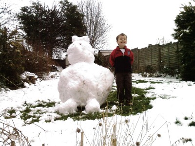 Mummy's snow wolf
