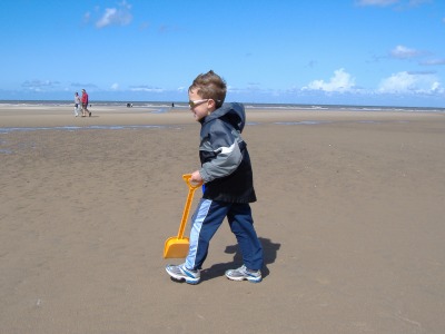 On the beach