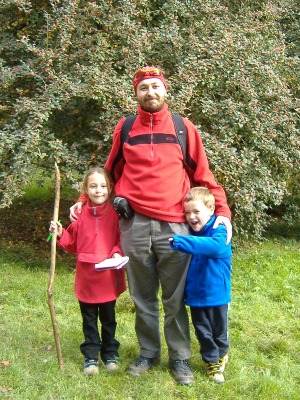 Out for a walk with Daddy