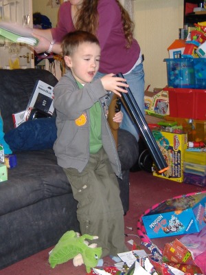 Loading the shotgun