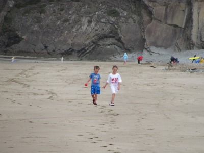 On the beach
