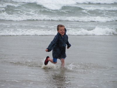 Enjoying the incoming tide