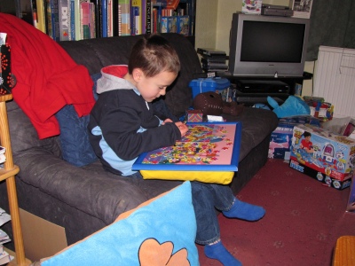 Doing a puzzle