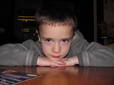 Looking bored