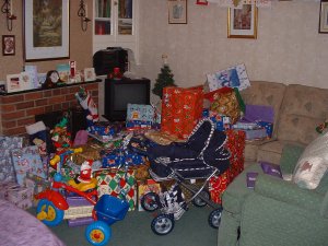 The pile at the bottom of the chimney