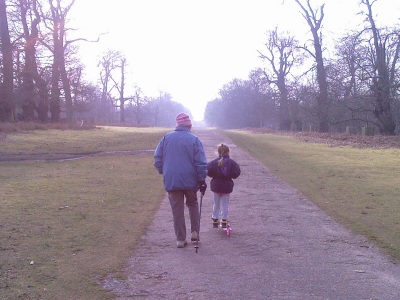 Scooting with Granny