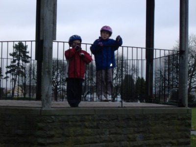 On the band stand