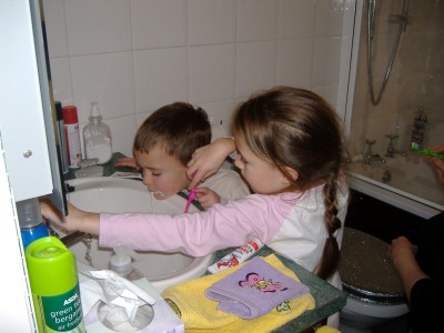 In Grandma's bathroom