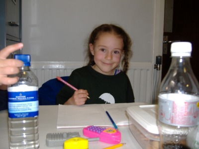 Jenny does her homework.  And she didn't have to be forced into doing it at all, oh no.