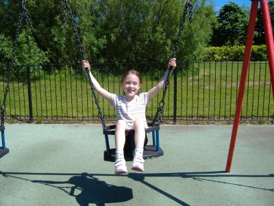 Outgrowing the play equipment