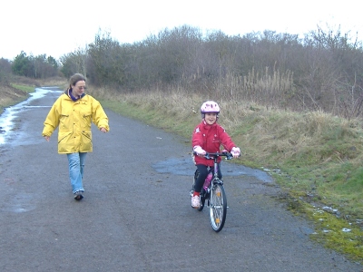 Exercising Mummy on Boxing Day