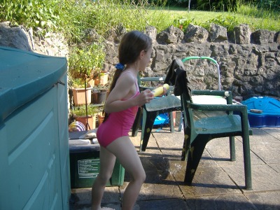 Daddy's shorts will never be allowed to dry