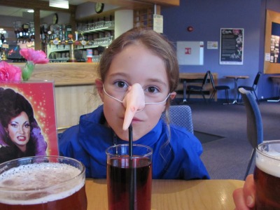 Drinking a magic potion