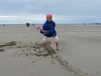 Digging a channel