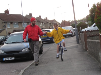 Riding home