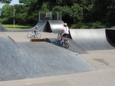 Over the ramp
